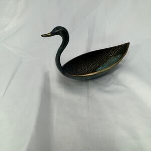 VTG MCM Pal-Bell by Maurice Ascalon bronze swan